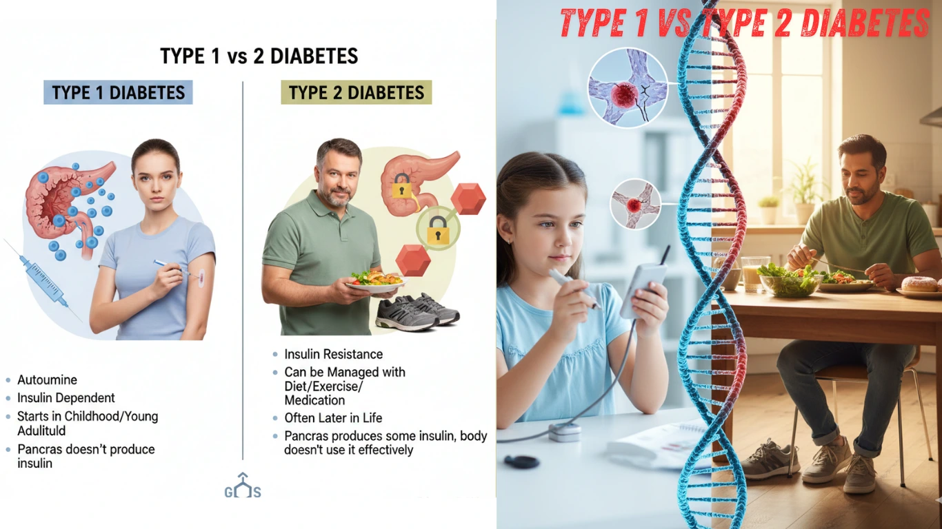 Type 1 vs Type 2 Diabetes