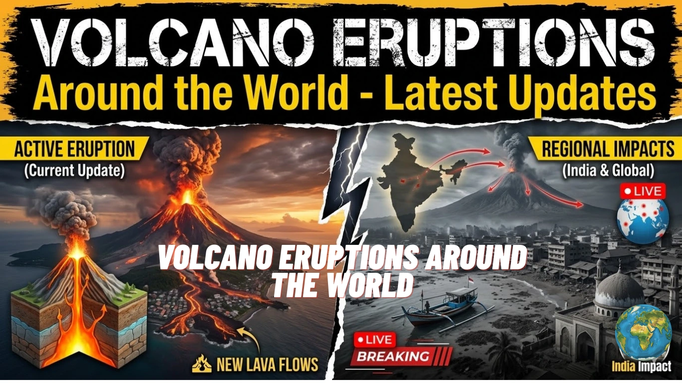Volcano Eruptions Around The World